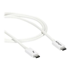 StarTech.com Thunderbolt 3 Kabel - 20Gbit/s - 1m - Weiß - 4K 60Hz - Passiv - Thunderbolt Kabel - USB Typ C Lader - Thunderbolt-Kabel - USB-C (M)