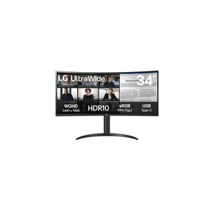 LG 34" 34WR50QK-B Curved UltraWide QHD DP HDMI 21 9...