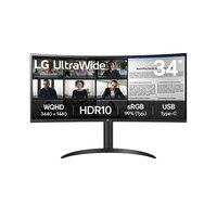 LG 34" 34WR50QK-B Curved UltraWide QHD DP HDMI 21 9 schwar - Flachbildschirm (TFT/LCD) - 86,4 cm