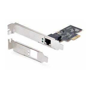 StarTech.com 1-Port 2.5G NBASE-T PCIe Network Card, Computer Network Interface Card, Intel I225-V, Single-Port Ethernet, Multi-Gigabit NIC (PR12GI-NETWORK-CARD)