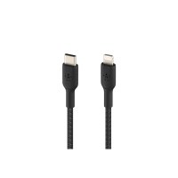 Belkin BOOST CHARGE - Lightning-Kabel - 24 pin USB-C männlich zu Lightning männlich - 1 m - Schwarz - USB-Stromversorgung (18 W)