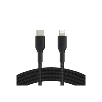 Belkin BOOST CHARGE - Lightning-Kabel - 24 pin USB-C männlich zu Lightning männlich - 1 m - Schwarz - USB-Stromversorgung (18 W)