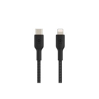 Belkin BOOST CHARGE - Lightning-Kabel - 24 pin USB-C männlich zu Lightning männlich - 1 m - Schwarz - USB-Stromversorgung (18 W)