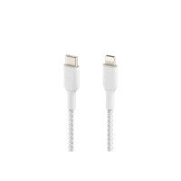 Belkin BOOST CHARGE - Lightning-Kabel - 24 pin USB-C männlich zu Lightning männlich - 1 m - weiß - USB-Stromversorgung (18 W)