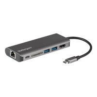 StarTech.com USB-C Multiport Adapter - 2x USB 3.0 / HDMI / SD / Gigabit Ethernet - mit Stromversorgung (USB PD)