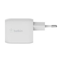 Belkin BoostCharge Pro GaN - Netzteil - PPS- und GaN-Technologie - 45 Watt - Fast Charge, PD 3.0 - 2 Ausgabeanschlussstellen (2 x USB-C)