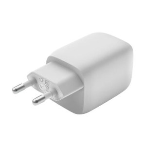 Belkin BoostCharge Pro GaN - Netzteil - PPS- und GaN-Technologie - 65 Watt - Fast Charge, PD 3.0 - 2 Ausgabeanschlussstellen (2 x USB-C)