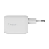 Belkin BoostCharge Pro GaN - Netzteil - PPS- und GaN-Technologie - 65 Watt - Fast Charge, PD 3.0 - 2 Ausgabeanschlussstellen (2 x USB-C)