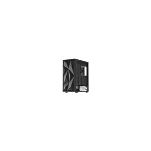 natec case Diaxid 605F with viewing window black - midi/minitower - ATX