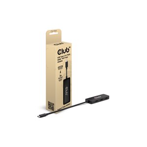 Club 3D MST-Hub USB 3.2 Typ C> 3x HDMI 4K60Hz St/Bu...