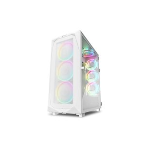 Sharkoon Gehäuse REV300 ATX/E-ATX 2xGlas weiß - Tower - ATX