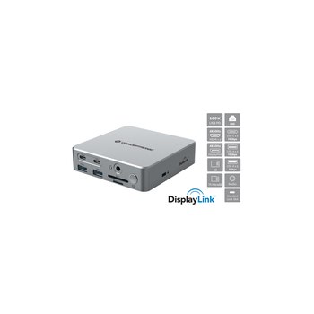 Conceptronic Dock USB-C->2xHDMI 2xUSB-C 4xUSB-A DP GbE LAN