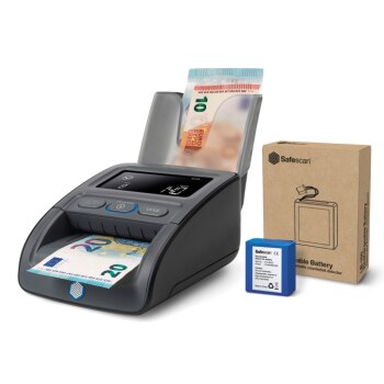 Safescan 155-S Komplett SET Geldprüfgeraet Batterie & Stapler