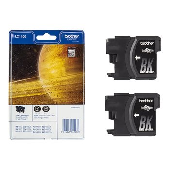 Brother LC1100BKBP2 - 2er-Pack - Schwarz - original