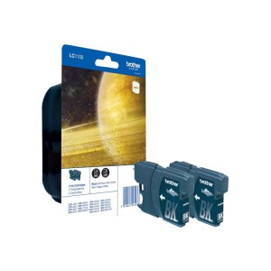 Brother LC1100BKBP2 - 2er-Pack - Schwarz - original