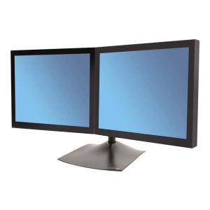 Ergotron DS100 - Aufstellung - horizontal - für 2 LCD-Displays - Aluminium, Stahl - Schwarz - Bildschirmgröße: bis zu 61 cm (bis zu 24 Zoll)