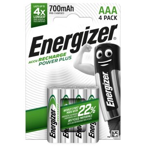 Energizer Recharge Power Plus - Batteria 4 x AAA -...
