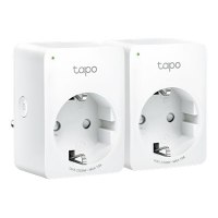 TP-LINK Tapo P100 V2 - Smart-Stecker - mini - kabellos - 802.11b/g/n, Bluetooth 4.2 - 2.4 Ghz (Packung mit 2)