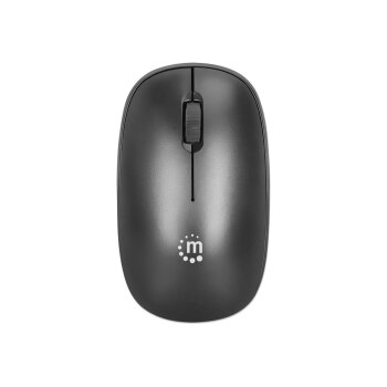 Manhattan MW3050 - Mouse - per destrimani e mancini - ottico - 3 pulsanti - senza fili - 2,4 GHz - ricevitore wireless (USB)