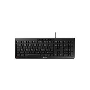 Cherry STREAM KEYBOARD - Volle Größe (100%) - Kabelgebunden - USB - Mechanischer Switch - QWERTZ - Schwarz