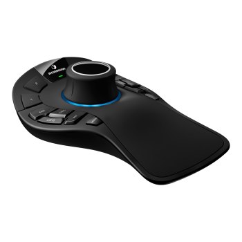 3Dconnexion SpaceMouse Pro Wireless - Bluetooth Edition - 3D-Maus - ergonomisch - 15 Tasten - kabellos - 2.4 GHz, Bluetooth, USB-C - kabelloser Empfänger (USB)