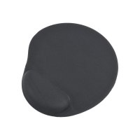 Gembird MP-GEL-BLACK - Mousepad with Wrist Cushion