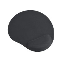 Gembird MP-GEL-BLACK - Mousepad with Wrist Cushion