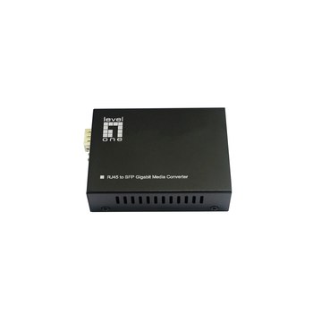 LevelOne Konverter GVT-2015 10/100/1000T>RJ45 to SFP 60W sw - Converter - 0,1 Gbps