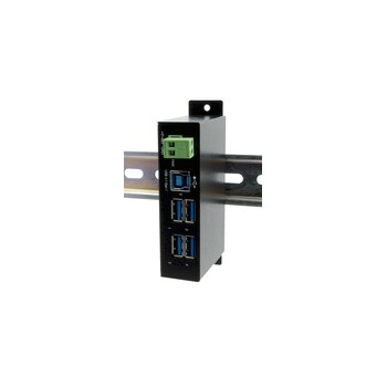Exsys EX-1504HMS - USB 3.2 Gen 1 (3.1 Gen 1) Type-B - USB 3.2 Gen 1 (3.1 Gen 1) Type-A - 5000 Mbit/s - Schwarz - Metall - 1,5 m