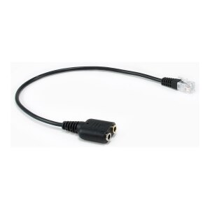 Equip 147944 cavo audio 0,25 m RJ-9 2 x 3.5mm Nero