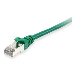 Equip Cat.6A S/FTP Patch Cable, Green, 0.15m