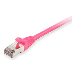 Equip Cat.6A S/FTP Patch Cable, Pink, 0.25m
