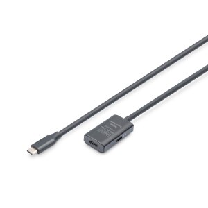DIGITUS Aktives USB 3.2 Gen1 5G Verlängerungskabel,...