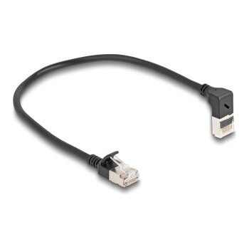 Delock Patch-Kabel - RJ-45 (M) nach oben angewinkelt zu RJ-45 (M)
