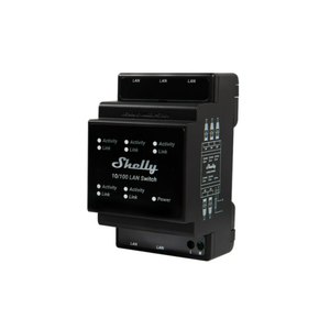 Shelly · Guida DIN · ""LAN Switch"" · 5 porte · 10/100 Mbit