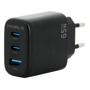 Mobilis Netzteil - GaN - 65 Watt - PD, Quick Charge - 3...