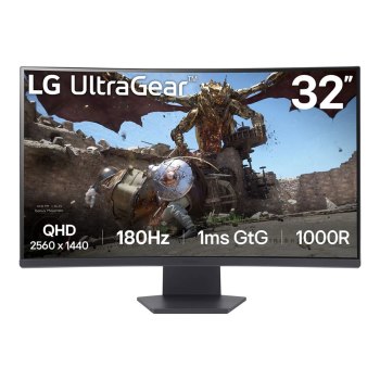 LG UltraGear 32GS60QX-B - LED-Monitor - Gaming - gebogen - 81.3 cm (32")