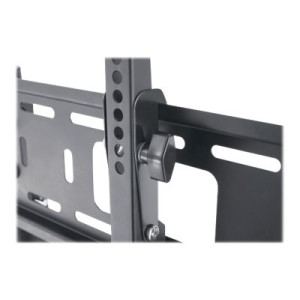 Manhattan TV & Monitor Mount, Tripod Floor Stand, 1 screen, Screen Sizes: 37-65", Black, VESA 200x200 to 600x400mm, Max 35kg, LFD, Lifetime Warranty - Aufstellung - Stativ - für Flachbildschirm - Kunststoff, Stahl - Schwarz - Bildschirmgröße: 94-177.8 cm