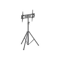 Manhattan TV & Monitor Mount, Tripod Floor Stand, 1 screen, Screen Sizes: 37-65", Black, VESA 200x200 to 600x400mm, Max 35kg, LFD, Lifetime Warranty - Aufstellung - Stativ - für Flachbildschirm - Kunststoff, Stahl - Schwarz - Bildschirmgröße: 94-177.8 cm