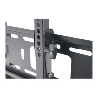 Manhattan TV & Monitor Mount, Tripod Floor Stand, 1 screen, Screen Sizes: 37-65", Black, VESA 200x200 to 600x400mm, Max 35kg, LFD, Lifetime Warranty - Aufstellung - Stativ - für Flachbildschirm - Kunststoff, Stahl - Schwarz - Bildschirmgröße: 94-177.8 cm