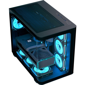 AEROCOOL ADVANCED TECHNOLOGIES Geh Midi P500C-G-BK-v1 senza numero di serie Vetro temperato completo B