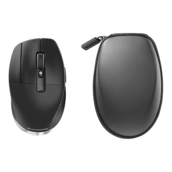 3Dconnexion CadMouse Pro Wireless Left - Maus - ergonomisch - Für Linkshänder - 7 Tasten - kabellos - Bluetooth, 2.4 GHz, USB-C - kabelloser Empfänger (USB)