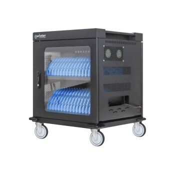 Manhattan 180948 portable device management cart& cabinet Carrello per la gestione dei dispositivi portatili Nero