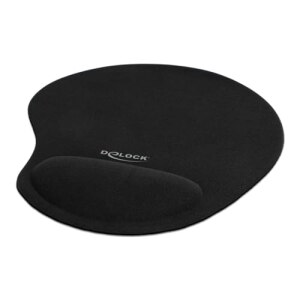 Delock Tappetino per mouse con cuscinetto per polso