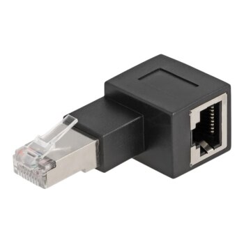 Delock Netzwerkadapter - RJ-45 (M) nach rechts abgewinkelt zu RJ-45 (W)