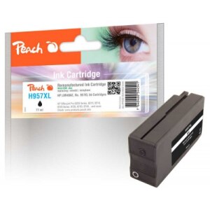 Peach Patrone HP Nr.957XL black mit OEM Chip...