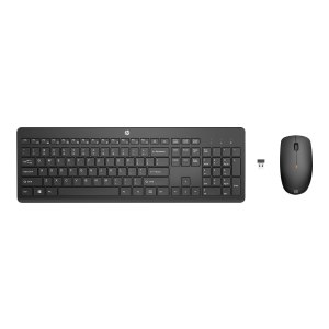 HP 235 - keyboard and mouse set - 3-zone layout,...