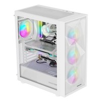 natec case Diaxid 605 ARGB with window white - midi/minitower - ATX