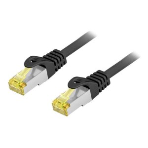 Equip Cat.6A S/FTP Outdoor Patch Cable, 1.0m, Black