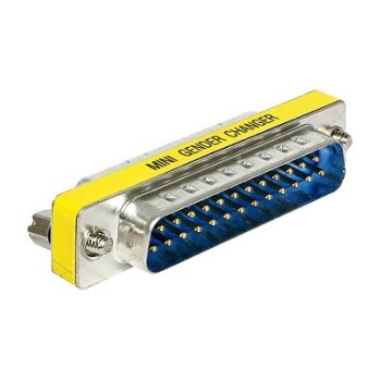 Delock Adapter Sub-D 25 pin male > female port saver - Serieller Gender Changer - DB-25 (W)